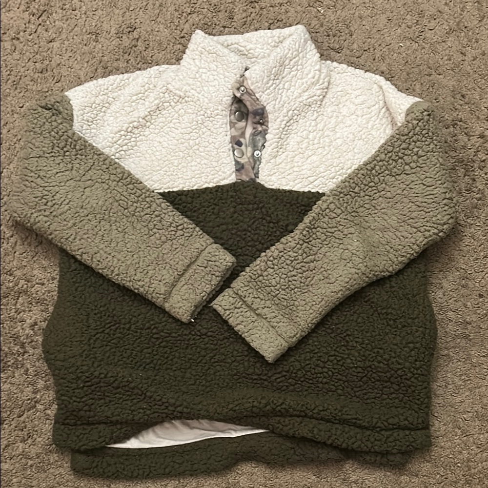 Kids Two-Tone Sherpa Jacket